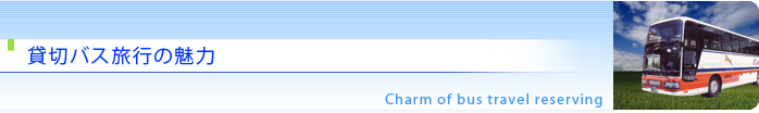 貸切バス　ここが魅力！